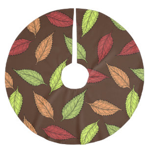 Patroon van bladeren, kleurrijke bladeren, herfstb kerstboom rok