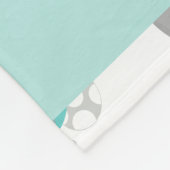 Patroon van blauwe olifanten, sterren, Jouw naam Fleece Deken (Hoek)