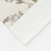 patroon van bloeiende Rozen Fleece Deken (Hoek)