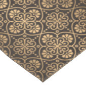 patroon van bruine en gouden kunstdeco ' s getild tafelkleed (Gekanteld)