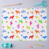 Patroon van bulldog tissuepapier (Craft)