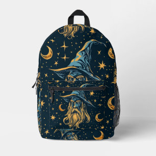 Patroon van de betegelde wizard bedrukte rugzak