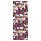  patroon van de boomstam van het roos van de Kunst Wijn Cadeautas (Achterkant)