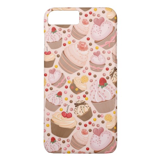 Patroon van de cakejes Case-Mate iPhone case (Achterkant)