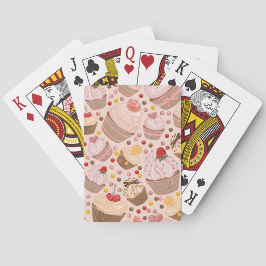 Patroon van de cakejes pokerkaarten (Achterkant)