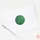 patroon van de computer met groene elektronische s ronde sticker (Envelop)