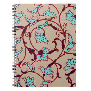 patroon van de florale textuur. naadloos patroon, notitieboek