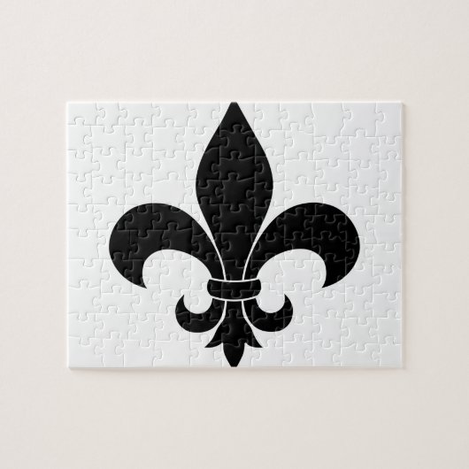 patroon van de Franse fleur de lis Legpuzzel (Horizontaal)