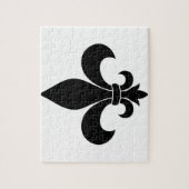 patroon van de Franse fleur de lis Legpuzzel (Verticaal)