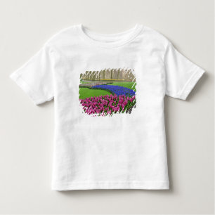 Patroon van de Hyacinth van de Grafiek, tulpen, en Kinder Shirts