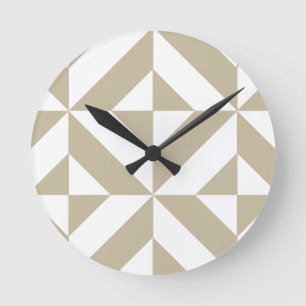 Patroon van de Kubus van Deco van de klei het Ronde Klok