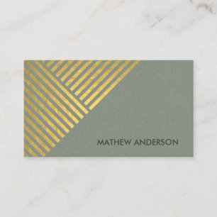 PATROON VAN DE OUDE MODERN GOLD FAUX ANGLE STRIPED VISITEKAARTJE