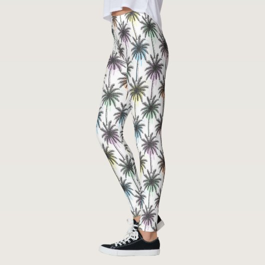 Patroon van de palmboom van de verfdaling leggings (Links)