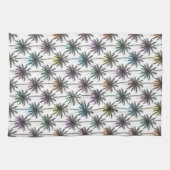 Patroon van de palmboom van de verfdaling theedoek (Horizontaal)