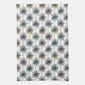 Patroon van de palmboom van de verfdaling theedoek (Verticaal)