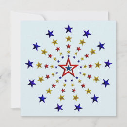 Patroon van de partij Patriottische Stars Kaart