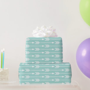 Patroon van de Pijlen van de munt het Groene Cadeaupapier
