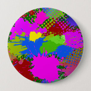 Patroon van de schilder 3 ronde button 4,0 cm