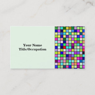 Patroon van de Tegels van de Kleuren en van de Visitekaartje