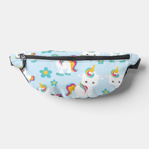 Patroon van de Unicorns, Cute Unicorns, Flowers Heuptasje