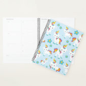Patroon van de Unicorns, Cute Unicorns, Flowers Planner (Display)