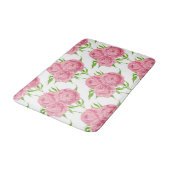 patroon van de waterverf van Peony bouquet Badmat (Gekanteld)