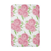 patroon van de waterverf van Peony bouquet Badmat (Voorkant Verticaal)