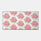 patroon van de waterverf van Peony bouquet Bureaumat (Voorkant)