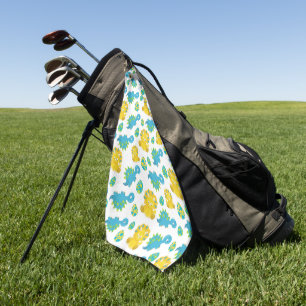 Patroon van dinosaurussen, luidopersen, Baby Dino Golfhanddoek