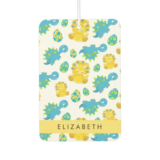 Patroon van dinosaurussen, schattige dinosaurussen luchtverfrisser (Voorkant)