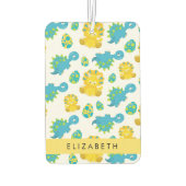 Patroon van dinosaurussen, schattige dinosaurussen luchtverfrisser (Achterkant)