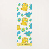 Patroon van dinosaurussen, schattige dinosaurussen yogamat (Achterkant)