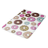 patroon van donuts, kleurrijke donuts, sproeten badmat (Gekanteld)