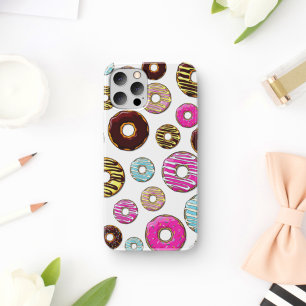 patroon van donuts, kleurrijke donuts, sproeten iPhone 11 hoesje