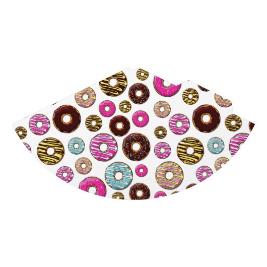 patroon van donuts, kleurrijke donuts, sproeten feesthoedjes (Voorkant)