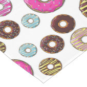 patroon van donuts, kleurrijke donuts, sproeten medium tafelloper (Hoek)