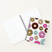 patroon van donuts, kleurrijke donuts, sproeten notitieboek (Binnen)