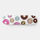 patroon van donuts, kleurrijke donuts, sproeten skateboard (Horizontaal)