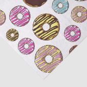 patroon van donuts, kleurrijke donuts, sproeten tissuepapier (Detail)