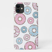 patroon van donuts, roze donuts, blauwe donuts Case-Mate iPhone case (Achterkant)