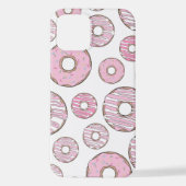 patroon van donuts, roze donuts, sproeten iPhone hoesje (Achterkant)
