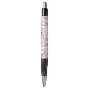 patroon van donuts, roze donuts, sproeten pen