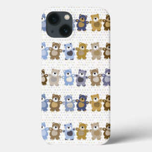 patroon van een teddybeer op speelgoed iPhone 13 hoesje