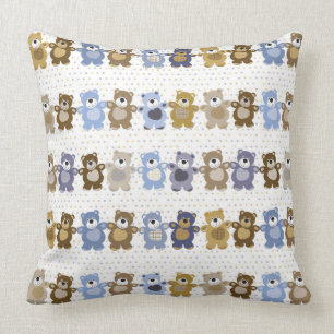 patroon van een teddybeer op speelgoed kussen