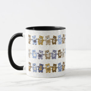 patroon van een teddybeer op speelgoed mok