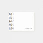 patroon van een teddybeer op speelgoed post-it® notes (Voorkant)
