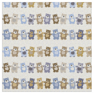 patroon van een teddybeer op speelgoed stof