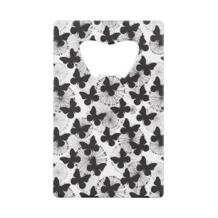 patroon van een vlinder kredietkaart flessenopener