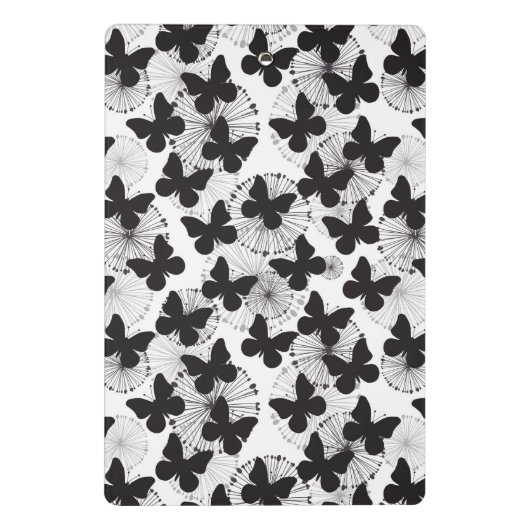 patroon van een vlinder mini klembord (Achterkant)