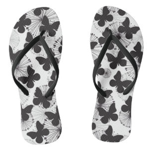patroon van een vlinder teenslippers